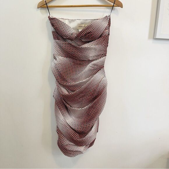 ALEXANDRE VAUTHIER Dot Twill Strapless Dress in Size FR34 / XS - Picture 3 of 10